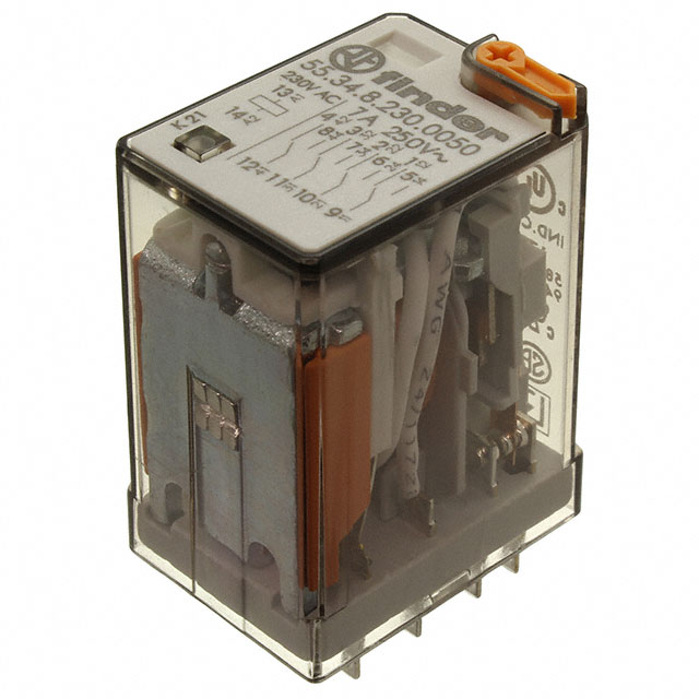 55.34.8.230.0050 Finder Relays, Inc.  Power Relays Over 2 Amps